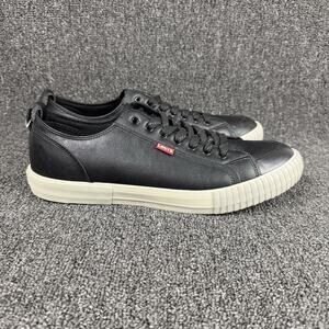 Levi's Anakin NL Bk Leather Casual Black Shoes Mens Size 12